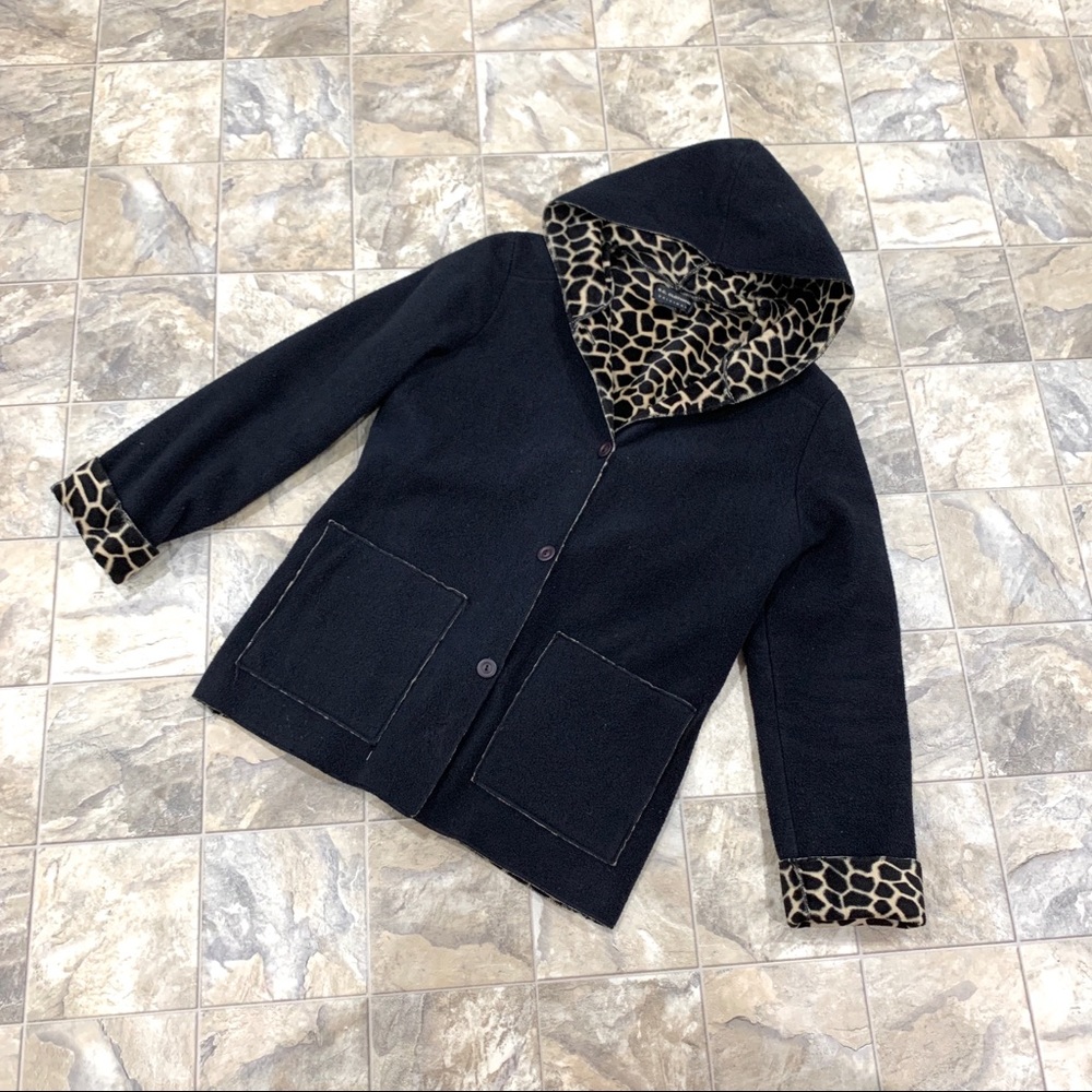 B.C. CLOTHING Animal Print Coat - Picture 2 of 12